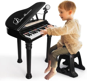 Piano Keyboard Toys for Kids - 31 Keys Toddlers Piano Toys with Microphone and S - Picture 1 of 12