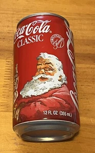 COCA-COLA 1993 SANTA CLAUS Christmas Classic Coke Soda Can ~ Empty and Opened - Picture 1 of 3