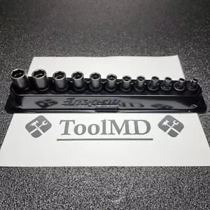 Snap-on Tools NEW 12pc 1/4" Drive 6PT Metric Impact Swivel Socket Set 112IPTMMA - Picture 1 of 17