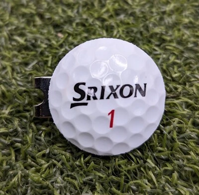 Srixon Real Golf Ball Marker With Magnetic Hat Clip Z Star Xv Q Star Custom