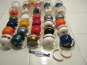 Vintage Mini NFL Football Helmets Gumball Vending Machine ~  Lot Of 32 - Picture 1 of 10