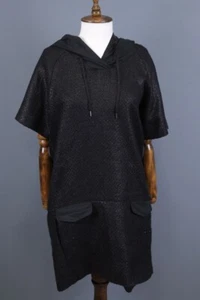 COP COPINE EASTCOTE ROBE A-Line 3/4 Sleeve Hooded Knee Dress Size 42 - Picture 1 of 19