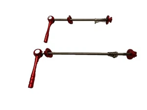 TOKEN RED HUB QR Titanium TI AXLE SKEWER 100MM , 135MM MTB Bike - Picture 1 of 2