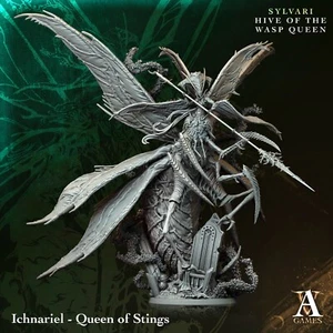 Ichnariel - Reina de Picaduras/Colmena de la Reina Avispa/TTRPG/Wargaming/D&D - Imagen 1 de 1