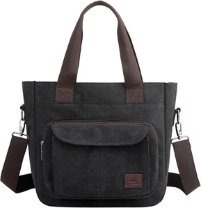 Women'S Canvas Tote Purse Casual Shoulder Crossbody Bags Small Handbag, Multi-Po - Picture 1 of 6
