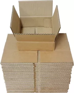 (25) CDBC05 5 CD-Boxen Versandtaschen Aufbewahrung braun Karton Versand Abholung Lager - Bild 1 von 3