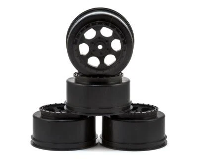 DE Racing 12mm Hex "Trinidad" Short Course Wheels (Black) (4) (22SCT/TEN-SCTE) - Image 1 of 3