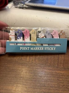 CAT Cats in holder Point maker Sticky Page Keeper - Picture 1 of 2