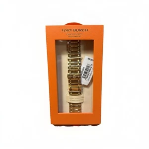 Tory Burch Złoty pasek do zegarka Apple TBS0094 38mm 40mm 41mm Stal nierdzewna Fabrycznie nowy z metką - Zdjęcie 1 z 7