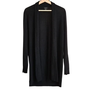 Ann Taylor Cartigan lang vorne offen Staubtuch Wollmischung schwarz Damen Large - Bild 1 von 7