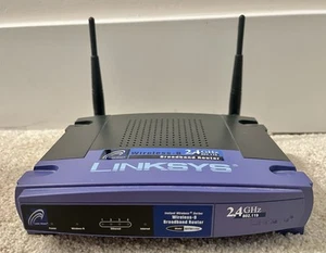 Linksys router cablato 4 porte modello #: BEFW11S4 versione 4 senza adattatore CA - Foto 1 di 10