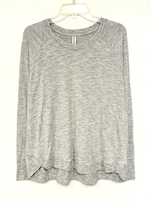 Athleta Mindset Sweatshirt Womens Plus Size 2X Relaxed Light Grey Heather 472751 - Image 1 of 4