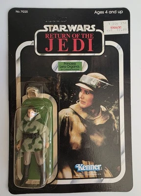 Poncho Kenner Princess Leia Organa 1983 Star Wars 77 trasero ROTJ sin perforar Foto 1 de 4