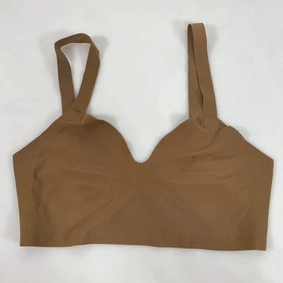 Sujetador Commando Mujer Pequeño Marrón Inalámbrico Sin Costuras Correas Ajustables Gancho Espalda Foto 1 de 4