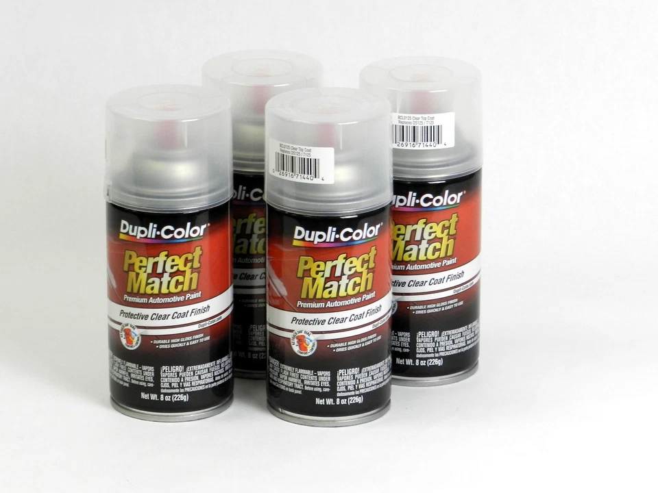 Dupli-Color BCL0125 Perfect Match Auto Paint Clear Top Coat 8OZ  Pack of 4 - Image 1 of 1