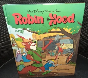 LIBRO WALT DISNEY Vintage Anni 70 ROBIN HOOD Story Book 1 Edition Mondadori 1974 - Foto 1 di 7