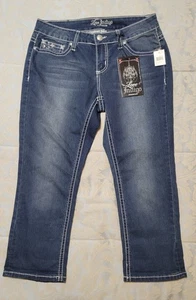 Love Indigo Premium Denim Capri Crop Pants Sz 6 - Picture 1 of 9