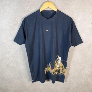 Vintage Nike Basketball Hoops Spellout T-Shirt Herren Small Blau Logo Swoosh - Bild 1 von 8