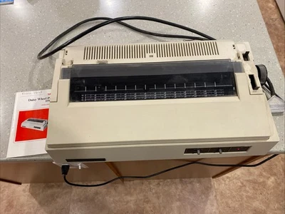 Impresora Tandy Daisy Wheel modelo vintage DWP 230 con cables y encendido manual Foto 1 de 4