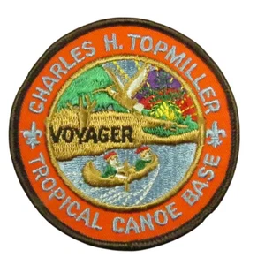 Charles H. Topmiller Tropical Canoe Base VOYAGER Patch BRN Bdr (NK364) - Picture 1 of 2