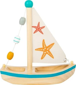 Small Foot 11658 Wooden Starfish Sailboat, Swimming Toy for Water, for Children - Picture 1 of 4