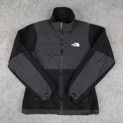 Chaqueta The North Face Mujer Pequeña Negra Polartec Denali Polar Cremallera Completa Abrigo Foto 1 de 4