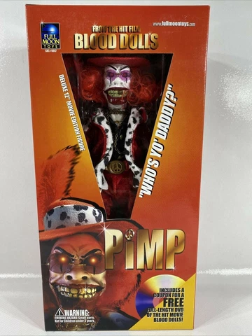 Blood Dolls Pimp Figure New In Box 2001 Full Moon Toys New Old Stock *Read* Cover