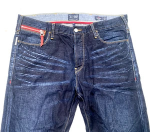 .AJ Armani Jeans J267Q J16 Low Crotch Antifit Soft Blue Denim Jeans W34 L34 - Picture 1 of 13