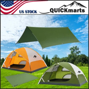 Waterproof 2-3 Person Tent Backpacking Camping Tents Tarp Shelter Footprint - Picture 1 of 23