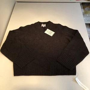 Reformation Women’s Calloway Regenerative Wool Crew Brown S - Picture 1 of 2