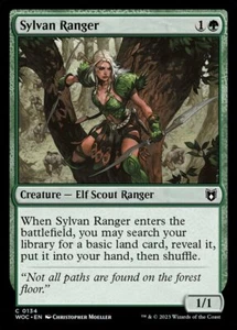 4x Sylvan Ranger - NM - Wilds of Eldraine - SPARROW MAGIC - Picture 1 of 1