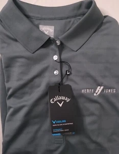 Callaway Opti-Dri Golf Polo Womens 2XL Cooling Gray Herff Jones Company Logo - Picture 1 of 6