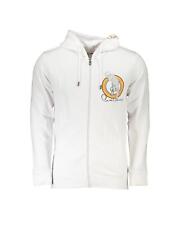 Cavalli Class Hooded Cotton Sweatshirt with Zip and Logo Print  -  Sweaters  -