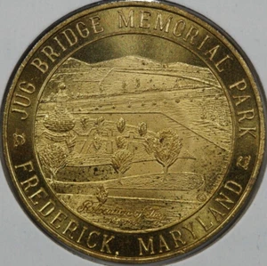 Jug Bridge Memorial Park Frederick Maryland Souvenir Half Dollar Token (#2) - Picture 1 of 2