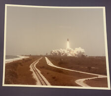 Vtg Official NASA Press Release  Photo - Kodak Paper - STS-6 Challenger Launch