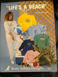 Life's A Beach, counted cross stitch - Picture 1 of 2