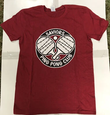 Camisa TWD The Walking Dead SAVIORS PING PONG CLUB Talla Mediana Foto 1 de 4