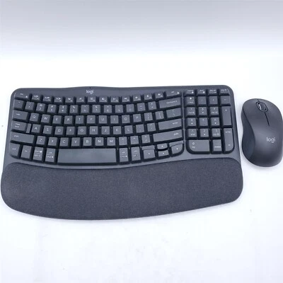 Logitech Wave Keys MK670 Combo Wireless Ergonomic Keyboard with Mouse - Graphite - Image 1 of 3