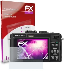 atFoliX Verre film protecteur pour Panasonic Lumix DMC-LX5 9H Hybride-Verre - Photo 1 sur 5