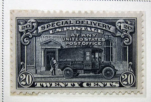 1925 #E14 20c Post Office Truck Special Delivery Mint Hinged Nice Centering - Picture 1 of 1