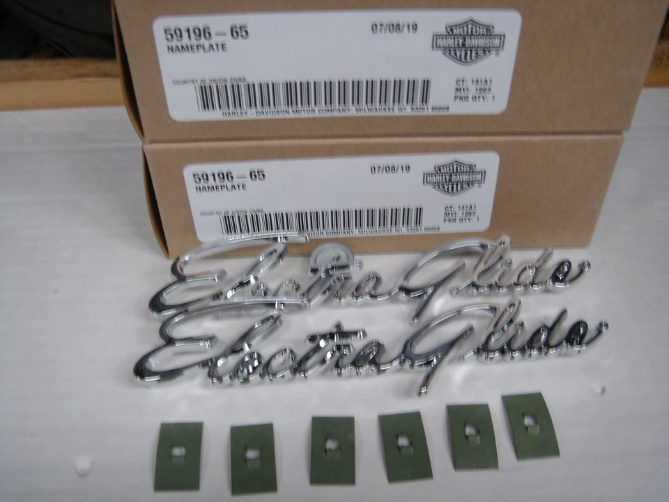 Harley Davidson OEM Front FL PAR de Fender Trim Electro Glide 59196-65 Frete Grátis - Imagem 1 de 4