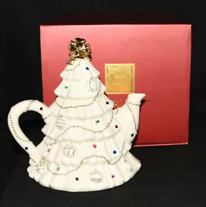 Lenox Jeweled Christmas Teekanne 2003 neuwertig im Originalkarton - Bild 1 von 11