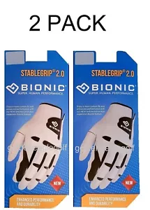 Bionic Golf Glove StableGrip 2.0 Men & Women Options Stable Grip 2 Pack - Picture 1 of 7