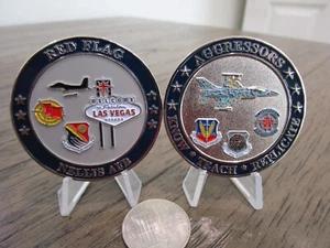 Nellis AFB Las Vegas Red Flag ACC 57th Wing 64th AGGRESSORS Challenge Coin - Bild 1 von 7