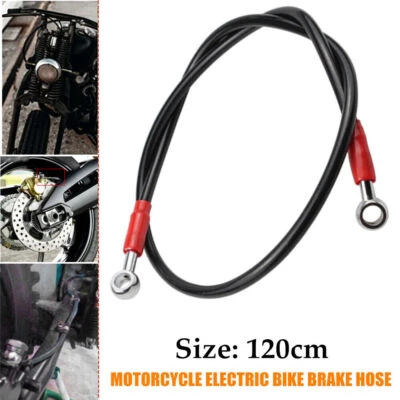120cm Modified Motorcycle Electric Bike Brake Pipe Brake Oil Hose Line Fittings - Image 1 of 4