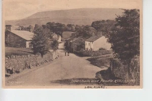 View of Downham village & Pendle Hill, Lancashire. - Picture 1 of 1