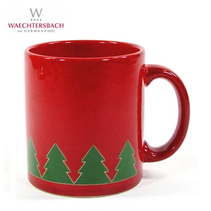 Waechtersbach SMALL CHRISTMAS TREE 12oz Mug Cup Red Green Base West Germany - Picture 1 of 11