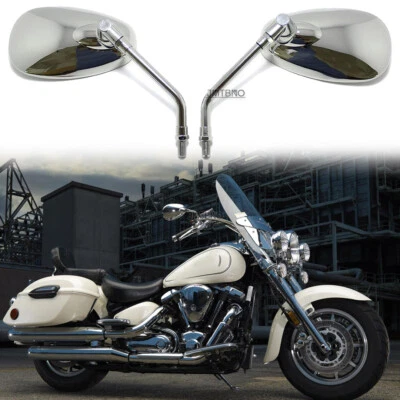 For Yamaha Road Star XV 1600 1700 Midnight Silverado Motorcycle Rear Mirror 10MM - Image 1 of 4