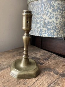 Antique 18th C 1710 French Brass Candlestick Brass Book Reference 191B - Picture 1 of 10