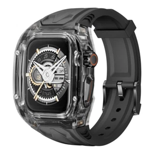 Transparent Case Rubber Band For Apple Watch Ultra & Ultra2 49mm 40/41/44/45mm - Picture 1 of 30
